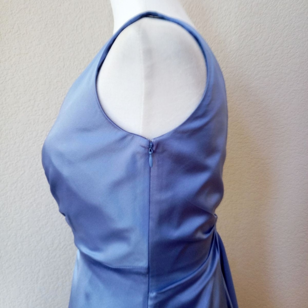 Elie Tahari blue 100% silk Liza cocktail dress - Picture 7 of 8